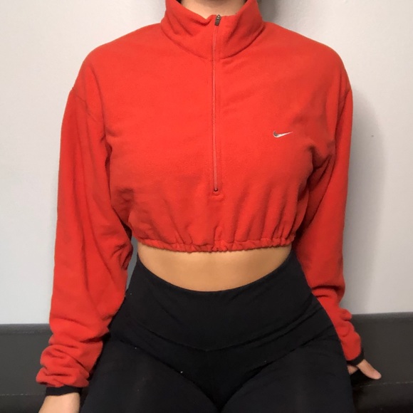 Nike Tops - NIKE Crop Quarter Zip